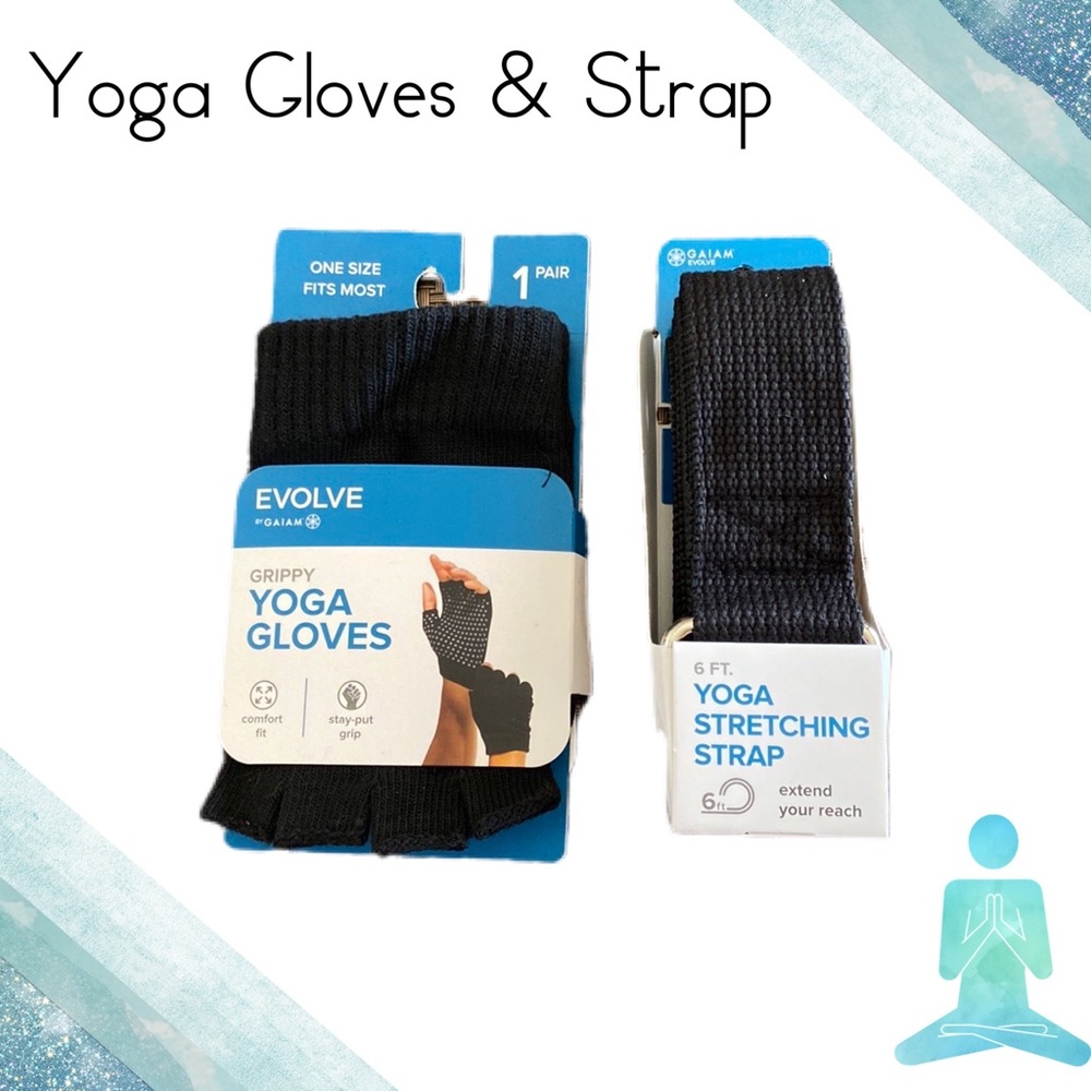 New Yoga Gloves & Strap Set